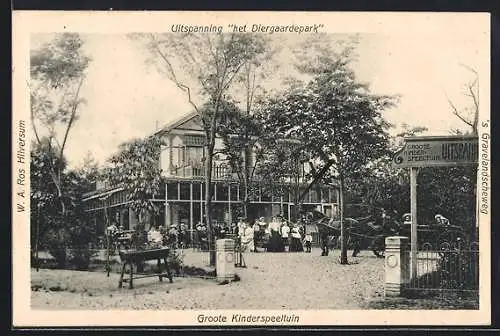 AK Hilversum, Het Diergaardepark, Groote Kinderspeeltuin