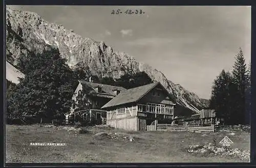 AK Ramsau am Dachstein, Blick auf den Karlwirt