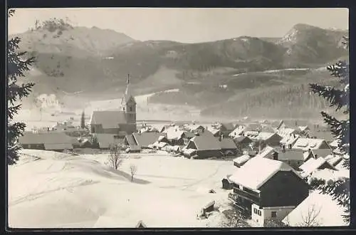 AK Mitterndorf /steir. Salzkgt., Ortsansicht im Winter