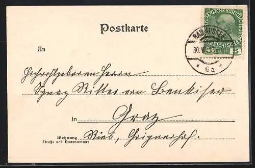 AK Grundlsee, Flurkreuz am See