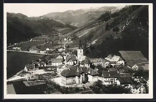 AK Veitsch /Steiermark, Ortsansicht vom Berg aus