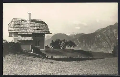 AK Rehkogel b. Goisern, Erfrischungsstation, Dachsteinansicht