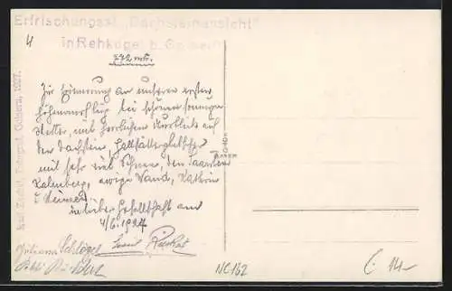 AK Rehkogel b. Goisern, Erfrischungsstation, Dachsteinansicht