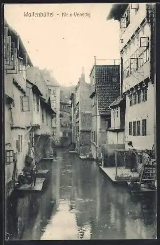 AK Wolfenbüttel, Ortspartie in Klein-Venedig
