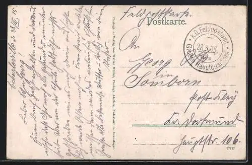 AK Kriegsgefangene Franzosen, POW's beim Barackenbau, deutscher Soldat gibt Anweisungen