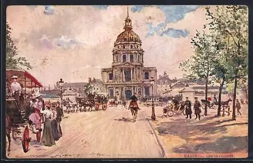 Künstler-AK Georges Stein: Paris, Les Invalides, Grabstätte Napoleons