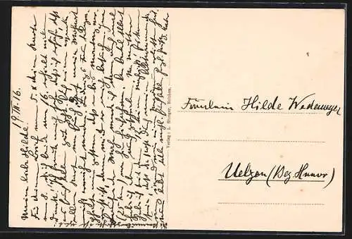 AK Bolchen, Hotel zum Goldenen Löwen, Metzerstrasse