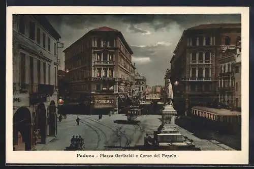 AK Padova, Piazza Garibaldi e Corso del Popolo