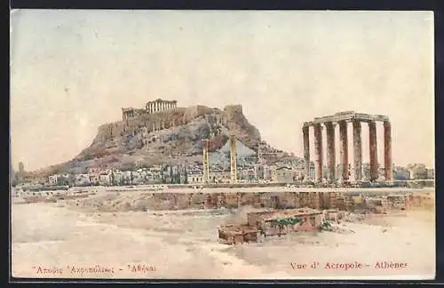 AK Athènes, vue d`aeropole