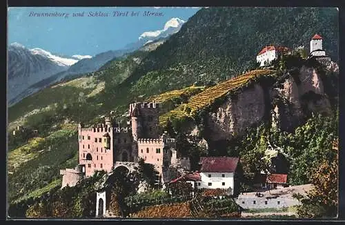 AK Meran, Brunnenburg und Schloss