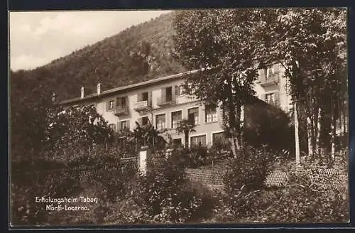 AK Monti-Locarno, Ansicht vom Erholungsheim Tabor