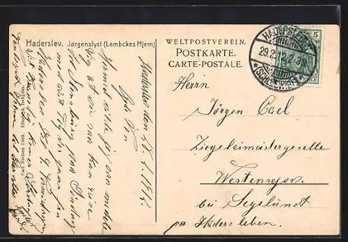 AK Haderslev, Jörgenslyst (Lembckes Hjem)
