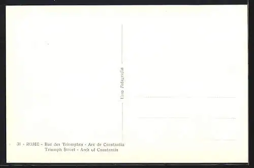 AK Roma, Foro Romano, Via dei Trionfi, Arco di Costantino