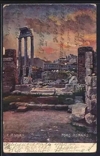 Künstler-AK Roma, Foro Romano