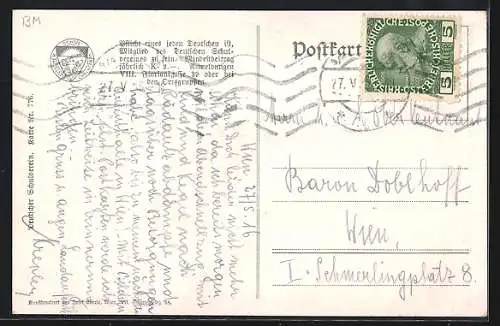 AK Wien, Dornbach, Strassenpartie mit Strassenbahn, Hotel Kaiserin v. Oesterreich