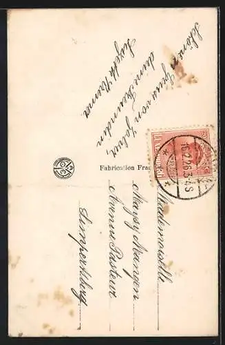 Foto-AK A. Noyer Nr. 3086: Junges Mädchen mit Sackerl