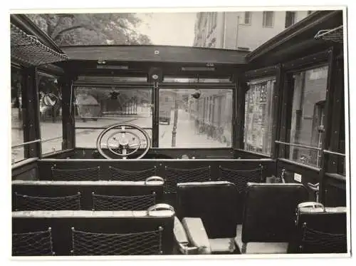 Fotografie Bus Mercedes Benz, Reichspost-Omnibus mit Weinberger-Karosserie in der Zeppelinstrasse 71 zu München