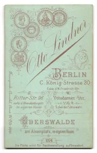 Fotografie Otto Lindner, Berlin, C. König Strasse 30, Zwei Kinder in weisser Kleidung