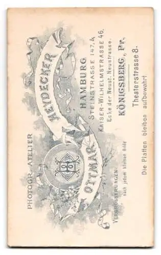 Fotografie Atelier Heydecker, Hamburg, Steinstrasse 147, Porträt einer Frau