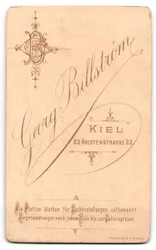 Fotografie Georg Billström, Kiel, Holstenstrasse 22, Porträt eines Mannes