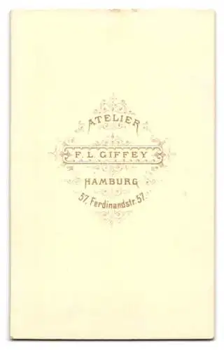 Fotografie F. L. Giffey, Hamburg, Ferdinandstr. 57, Porträt dreier Kinder