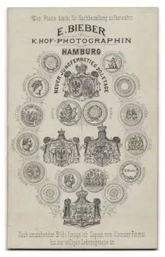 Fotografie E. Bieber, Hamburg, Neuer Jungfernstieg 20, Porträt eines älteren Herrn