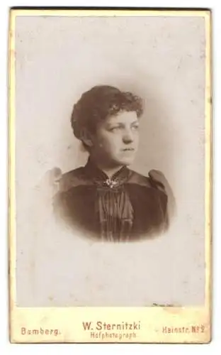 Fotografie W. Sternitzki, Bamberg, Hainstr. Nr. 2, Porträt einer Frau