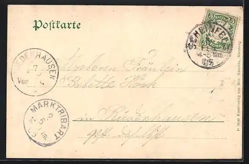 AK Scheinfeld, Totalansicht vom Feld aus