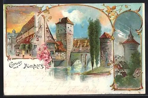 Lithographie Nürnberg, Teilansichten