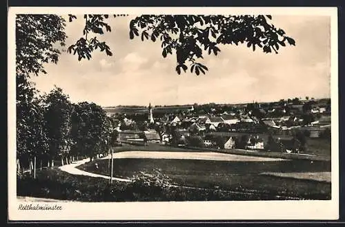 AK Rotthalmünster, Teilansicht mit Feldweg