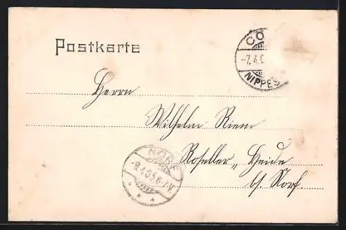 AK Köln, Kaiser Wilhelm-Ring mit Denkmal Kaiser Wilhelm I.