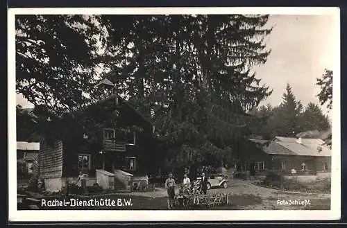 AK St. Oswald-Riedlhütte, Gasthaus Rachel-Diensthütte