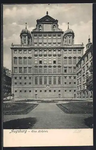 AK Augsburg, Blick auf den Elias Hollplatz