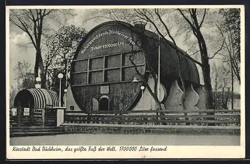 AK Bad Dürkheim, Das grösste Fass der Welt