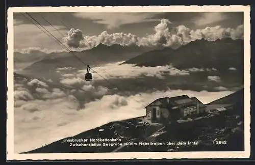 AK Inntal, Seilbahn Innsbrucker Nordkettenbahn, Zwischenstation Seegrube