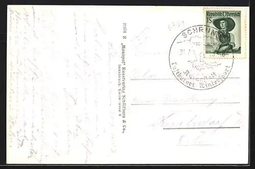 AK Schruns im Montafon, Hochjochbahn mit Zimbaspitze, Sessellift