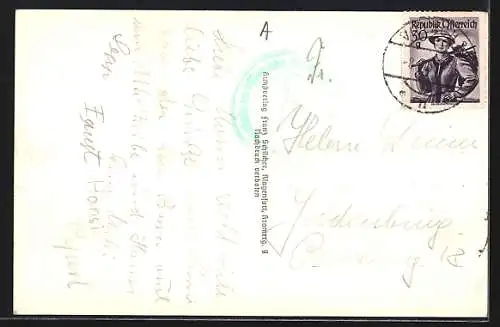 AK Villach, Kanzelbahn mit Villach u. den Julischen Alpen