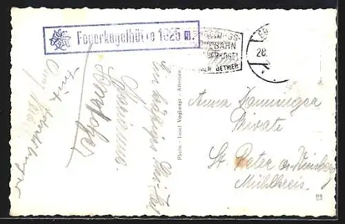 AK Ebensee, Seilschwebebahn zum Feuerkogel