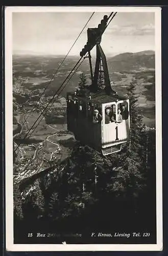 AK Rax-Seilbahn mit Passagieren