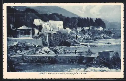 AK Nervi, Panorama della passeggiata a mare