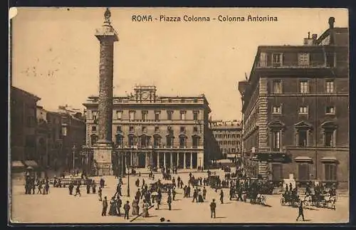 AK Roma, Piazza Colonna, Colonna Antonina