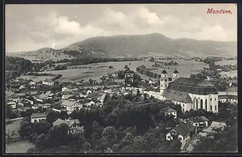 AK Mondsee, Totalansicht aus der Vogelschau