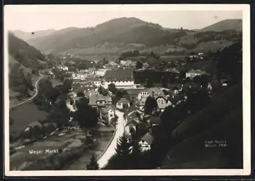 AK Weyer Markt, Ortsansicht aus der Vogelschau
