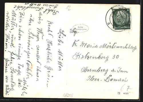 AK Weyer Markt, Ortsansicht aus der Vogelschau