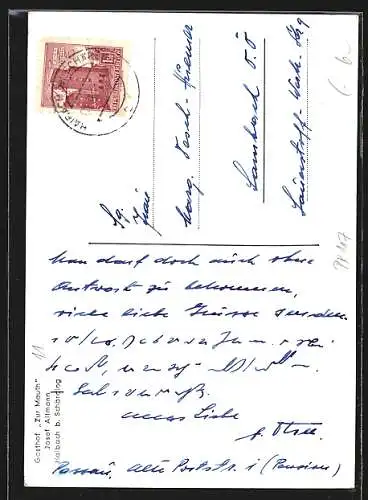 AK Haibach b. Schärding, Gasthof zur Mauth von Josef Altmann