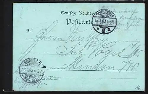 Mondschein-Lithographie Schleswig, Schloss Gottarp, Chemnitz-Bellmann Denkmal, Kanonen-Denkmal, Neuwerk, Dom