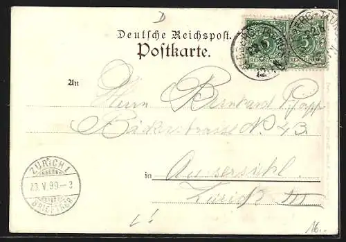 Lithographie Feldberg im Taunus, Partie auf dem Feldberg