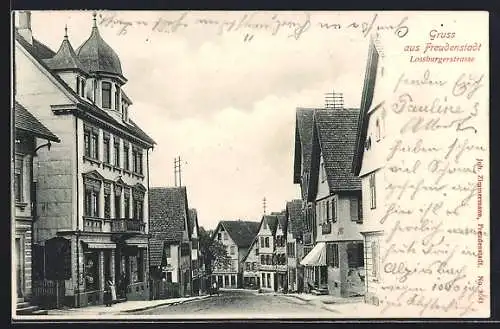 AK Freudenstadt, Partie in der Lossburgerstrasse
