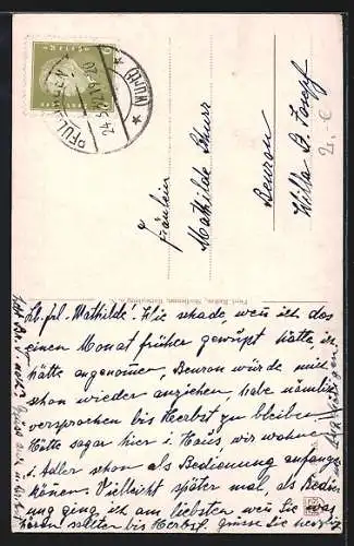 Künstler-AK Rottenburg / Neckar, Kirche, 25-jähriges Bischofsjubiläum von Dr. Paul Wilhelm v. Keppler