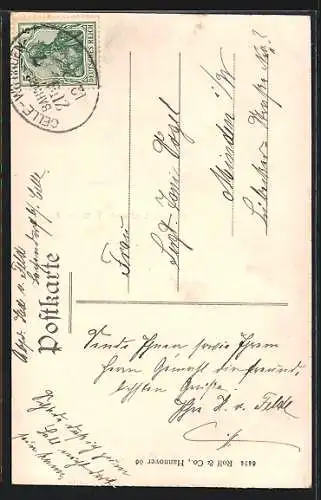AK Lachendorf, Gasthaus Lindenhof J. Multhauf mit Gartenwirtschaft